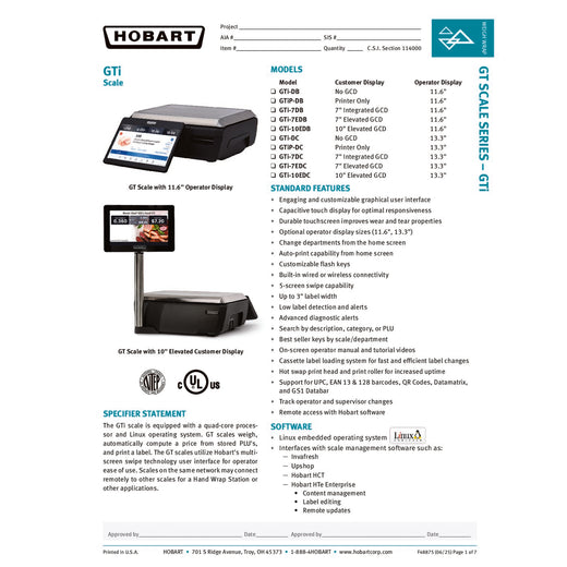 Spec Sheet