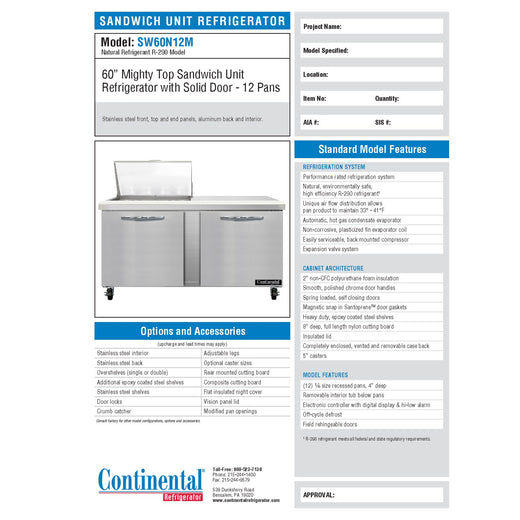 Spec Sheet