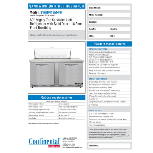 Spec Sheet
