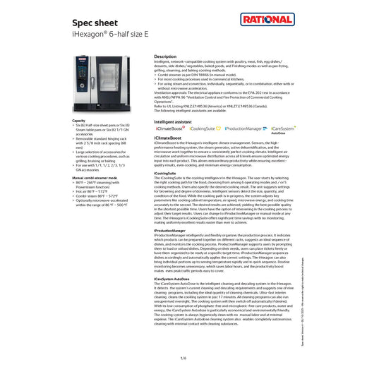 Spec Sheet