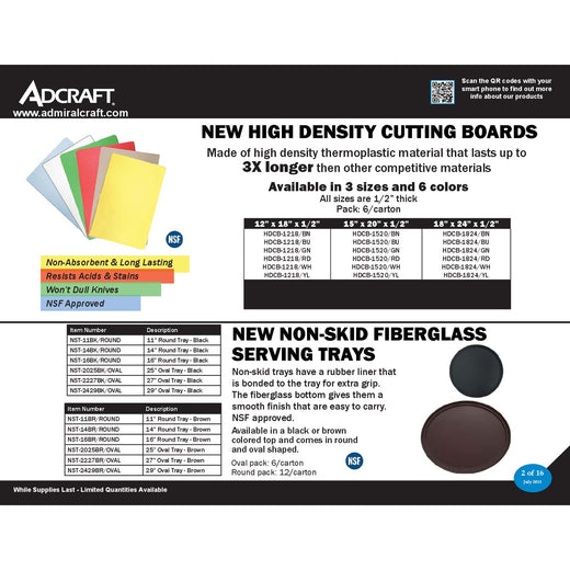 HDCB-1218-WH Spec Sheet