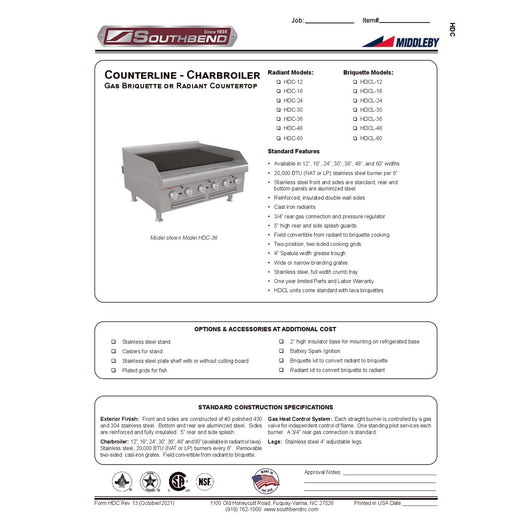 Spec Sheet