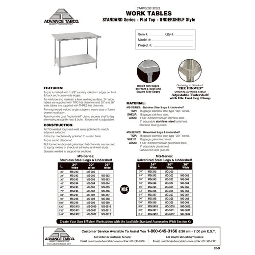 Spec Sheet