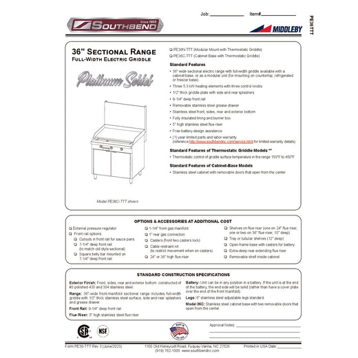 Spec Sheet
