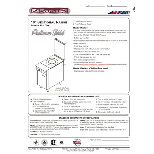 Spec Sheet