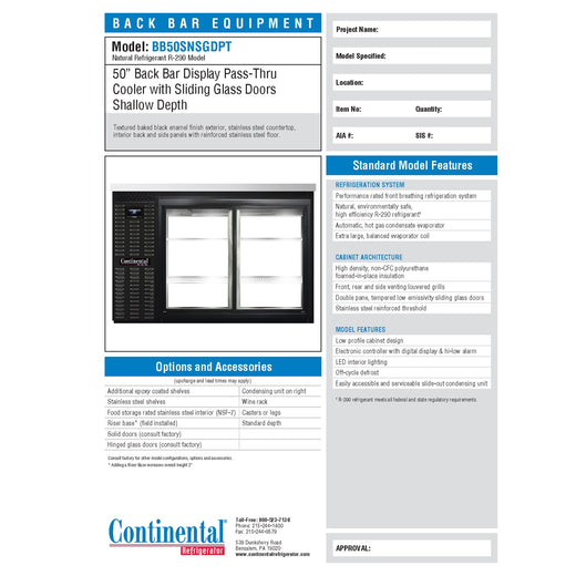 Spec Sheet