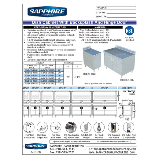 Spec Sheet
