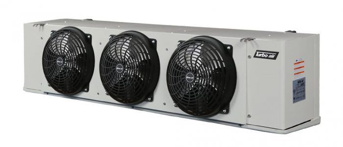 Turbo Air LED114BENC 3 Fan Low Profile Electric Defrost Evaporator Coil (Unit Cooler)