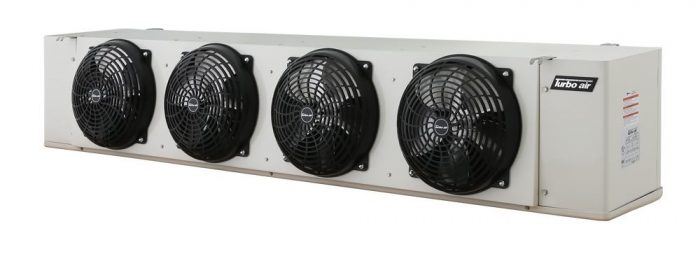 Turbo Air LED176BENC 4 Fan Low Profile Electric Defrost Evaporator Coil (Unit Cooler)