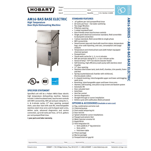 Spec Sheet