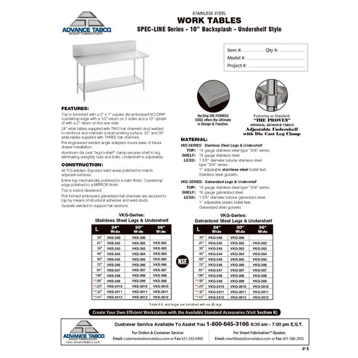 Spec Sheet