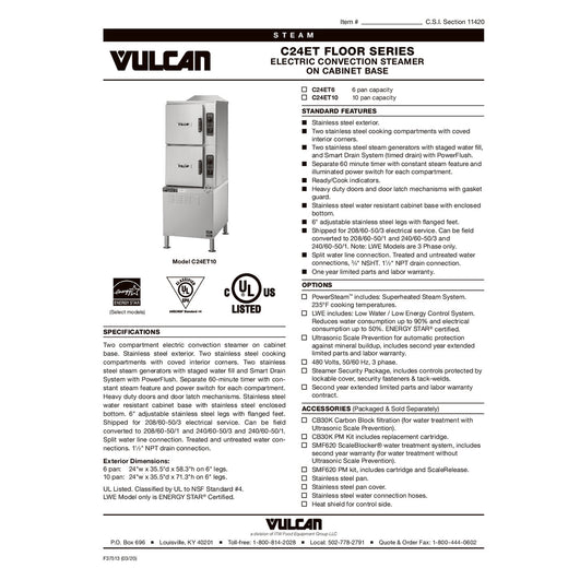 Spec Sheet
