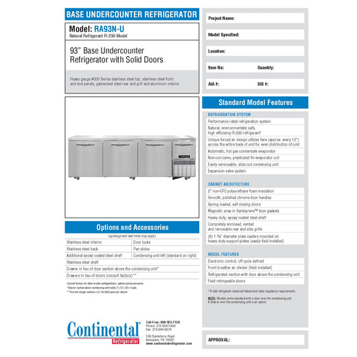 Spec Sheet