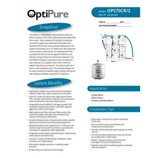 Spec Sheet