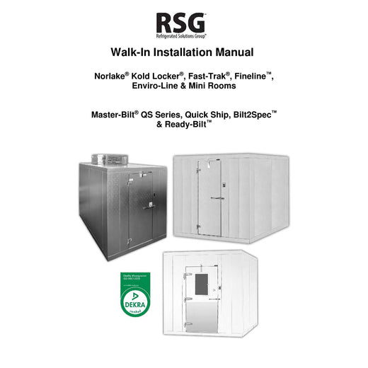 Walk-In Panel Installation Manual