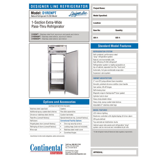 Spec Sheet