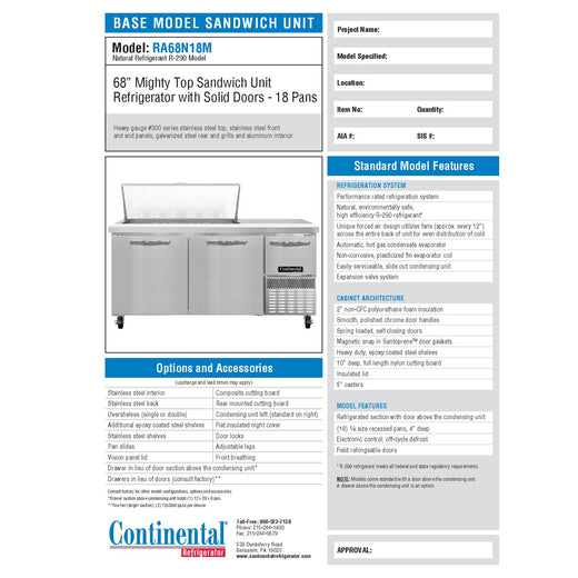 Spec Sheet