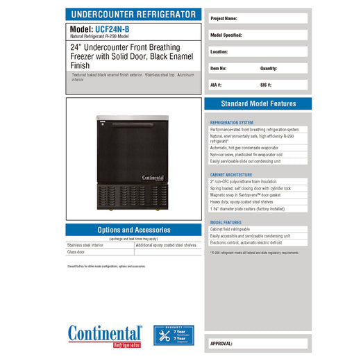 Spec Sheet
