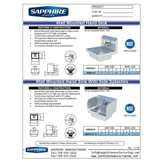 Spec Sheet