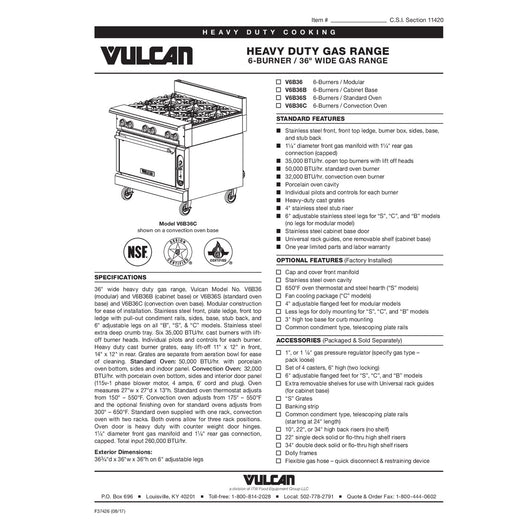 Spec Sheet
