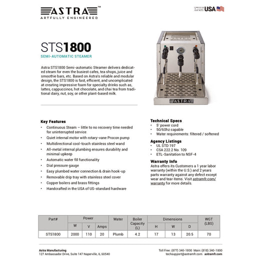 Spec Sheet
