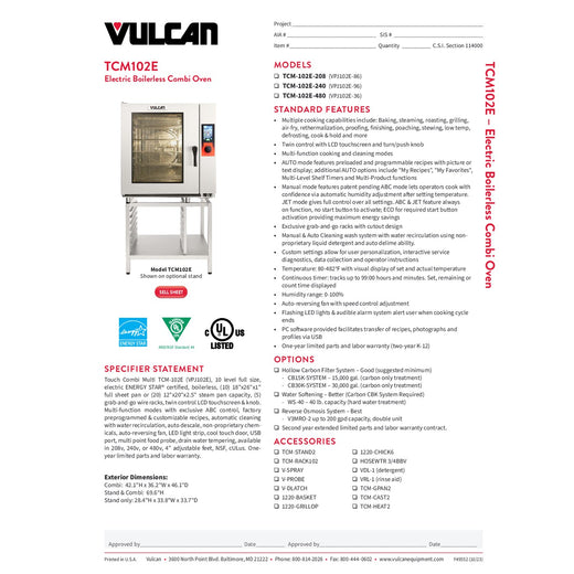 Spec Sheet