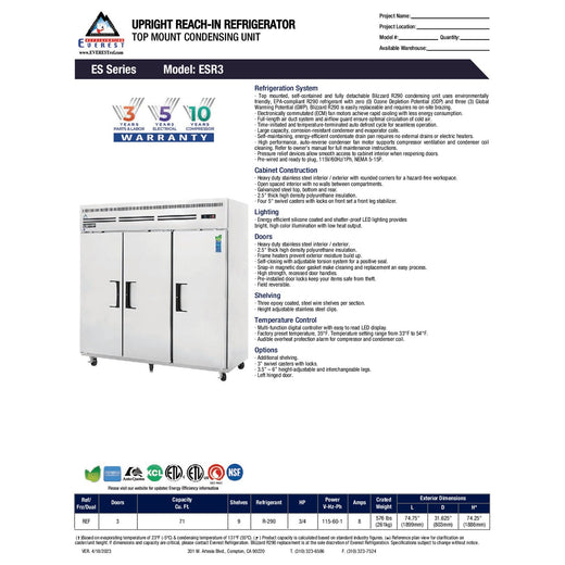 Spec Sheet