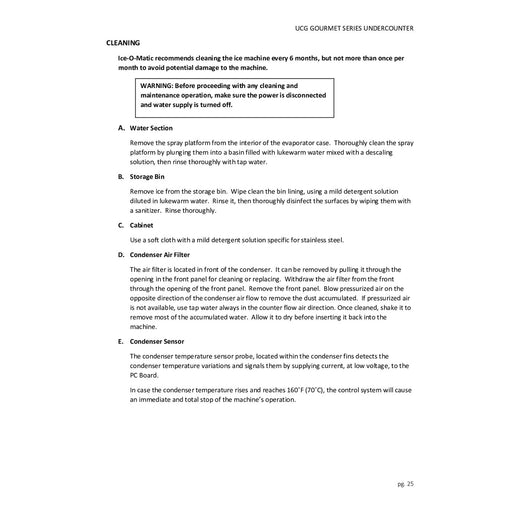 Ice-O-Matic Cleaning Guide