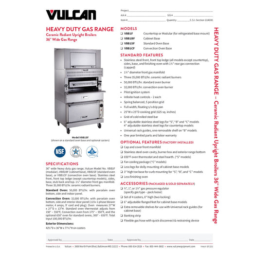 Spec Sheet