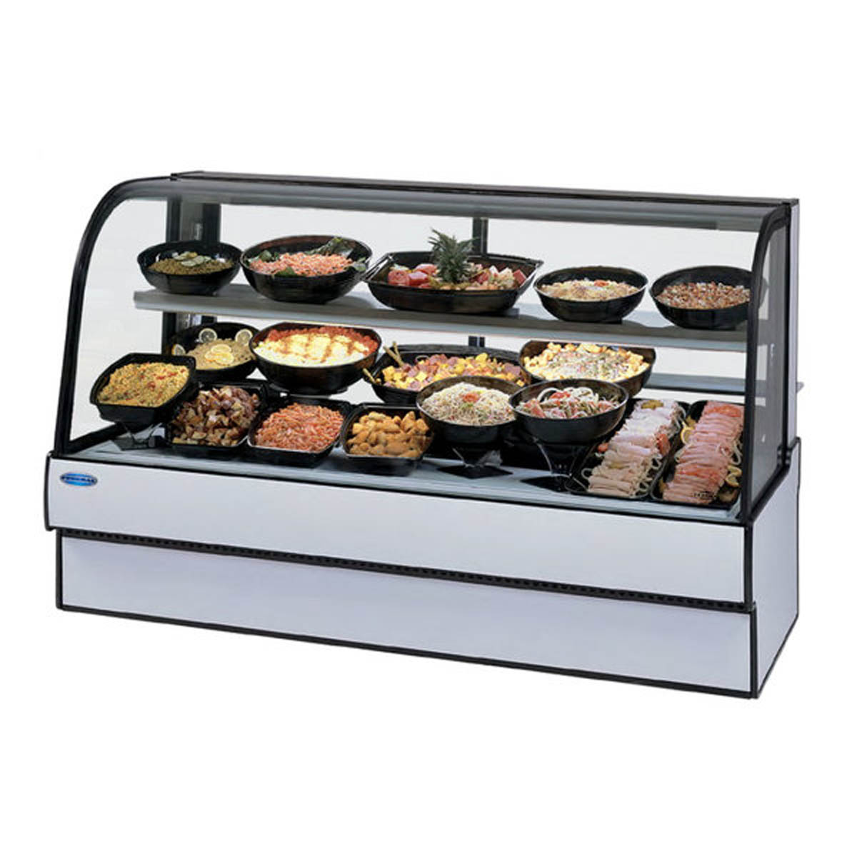 Federal Industries CGR5948CD 59" Curved Refrigerated Deli Display Case