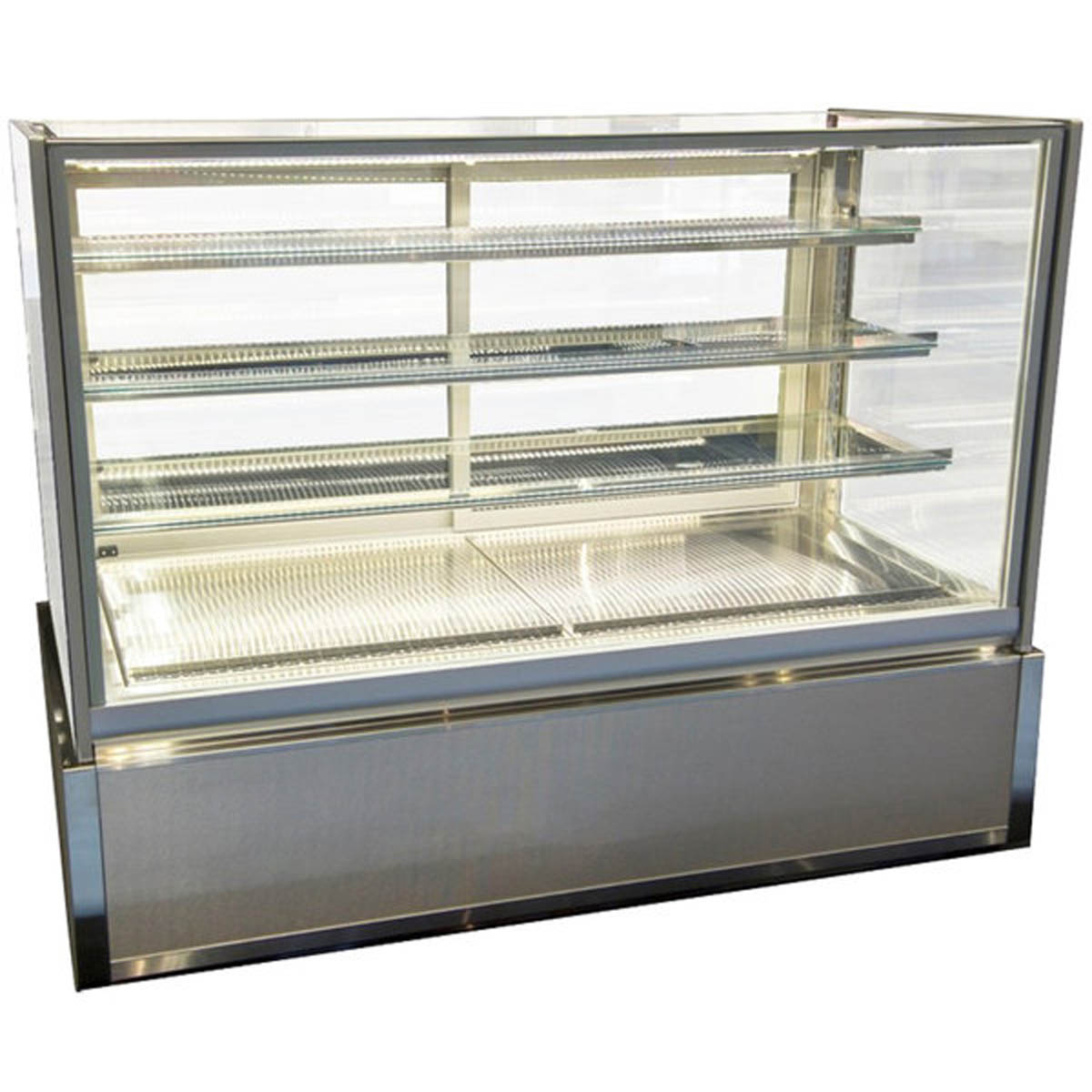 Federal Industries ITD6034 60" 2-Door Glass Countertop Display Case, Shelves, Interior, Top-Mount