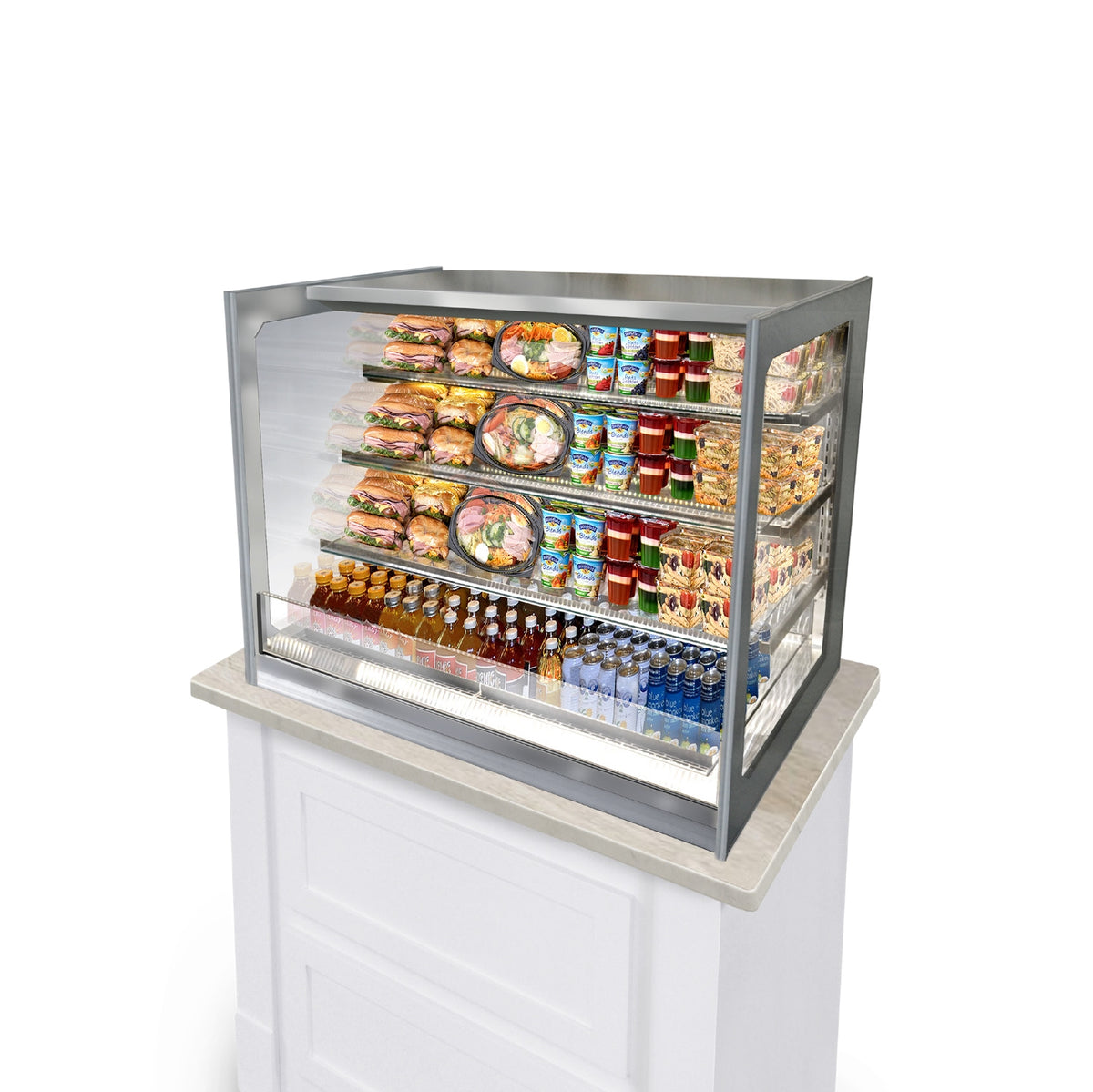 Federal Industries ITDSS3634 36" 1-Glass Door Display Case, 3 Shelves, LED Lighting