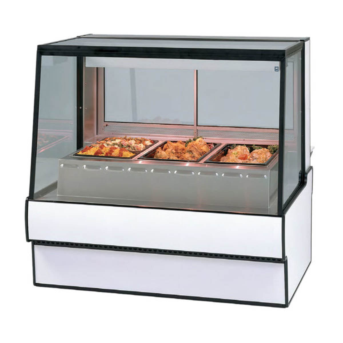 Federal Industries SG5948HD 59" 2-Glass Deli Display Case, Top Mounted Infrared Heater, Interior