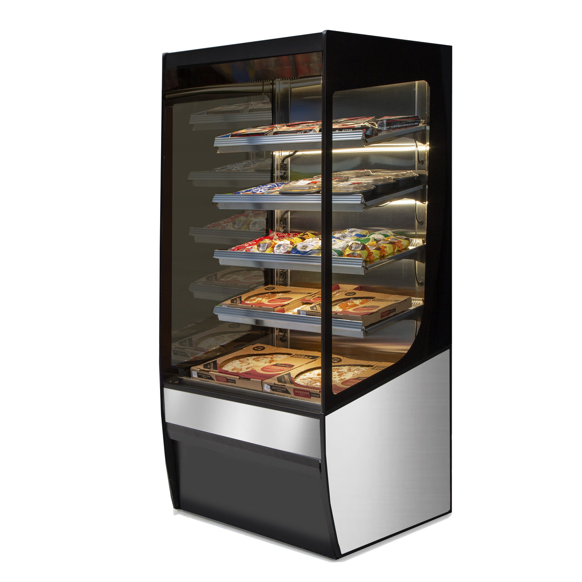 Federal Industries VHSS4878S 47" x 33" x 78" Heated Display, 4‑Shelf Steel Deck, LED