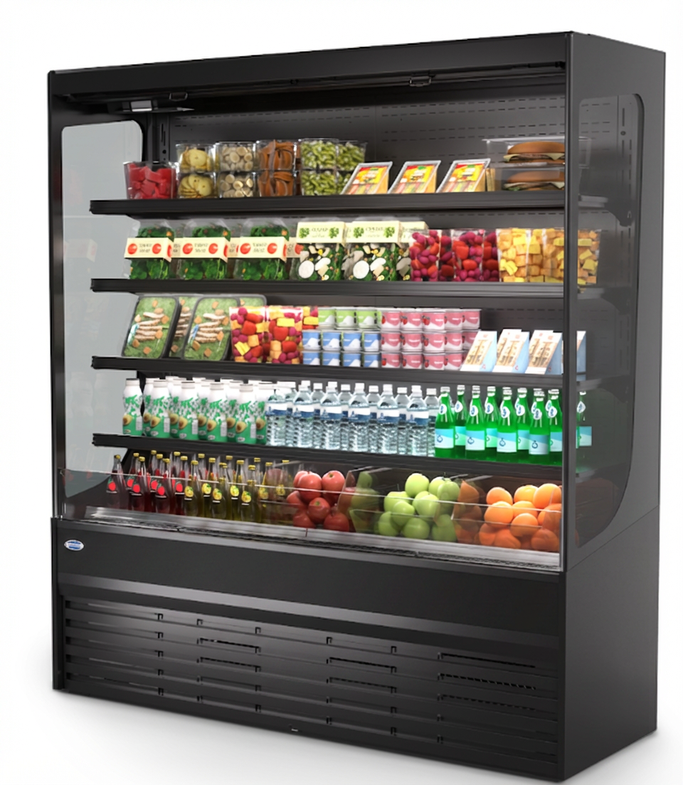 Federal Industries VRSL7278S-QS - 72"W Merchandiser, 4‑Tier Shelves, LED, R290, 208‑240V UL‑Listed, USA