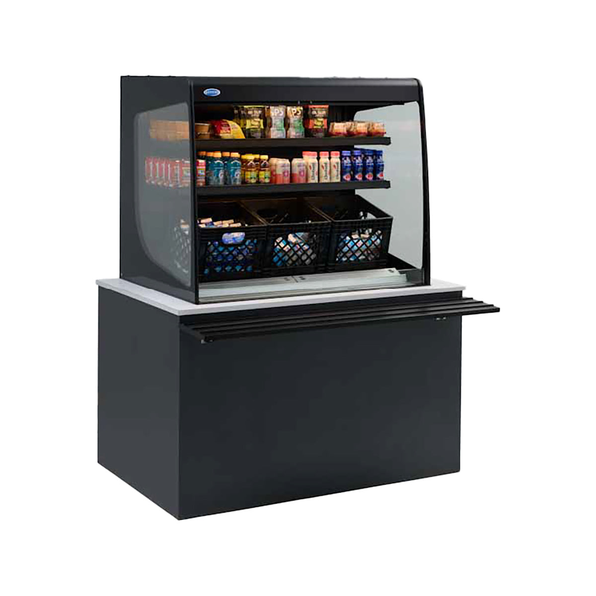 Federal Industries VRSS3660C-SLD 36" Vision Series Refrigerated Slide-In Counter Display Cases