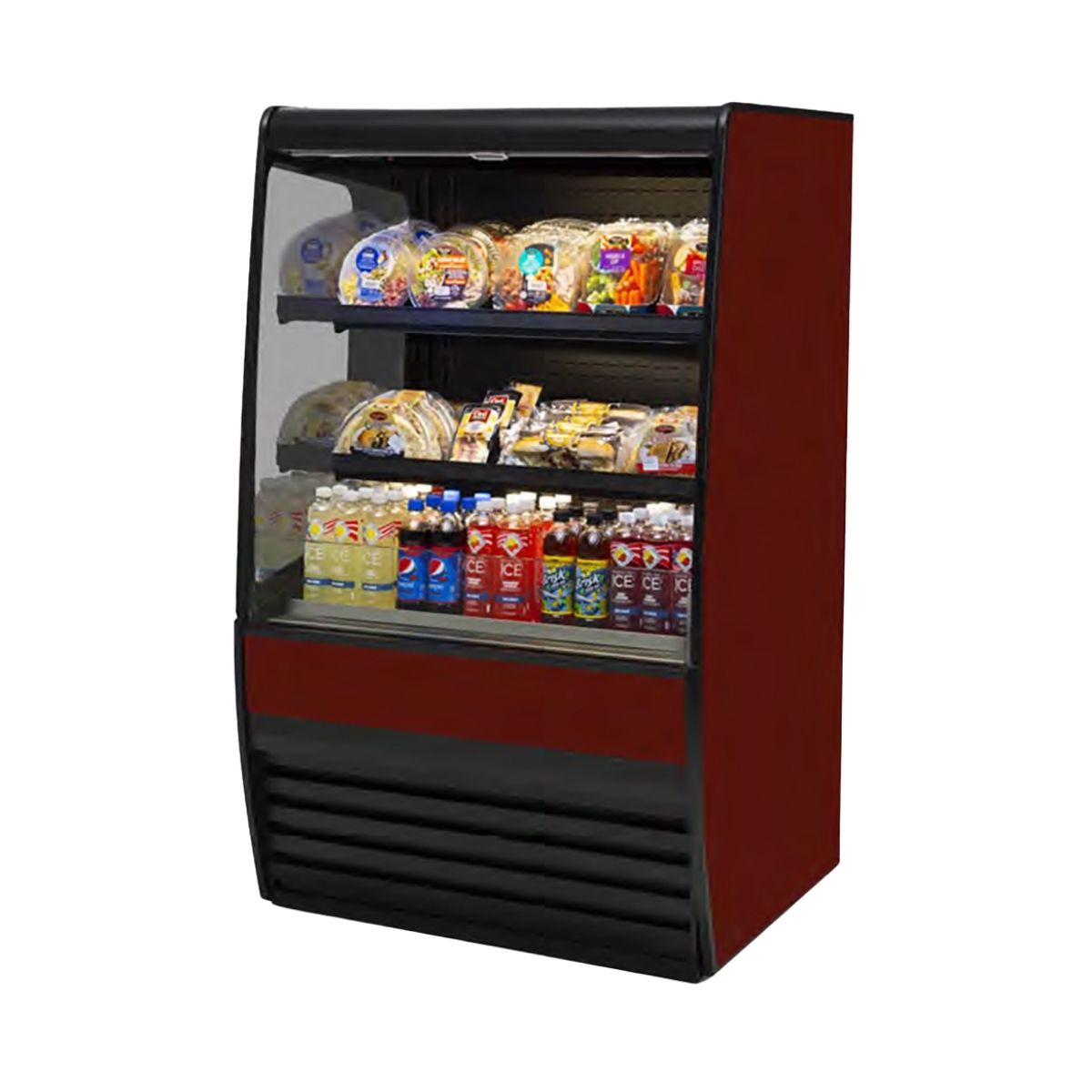 Federal Industries VRSS7260C 71" Vision Series Refrigerated Self-Serve High Profile Merchandiser