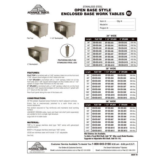 Spec Sheet