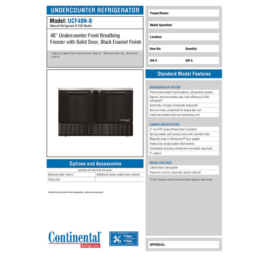 Spec Sheet