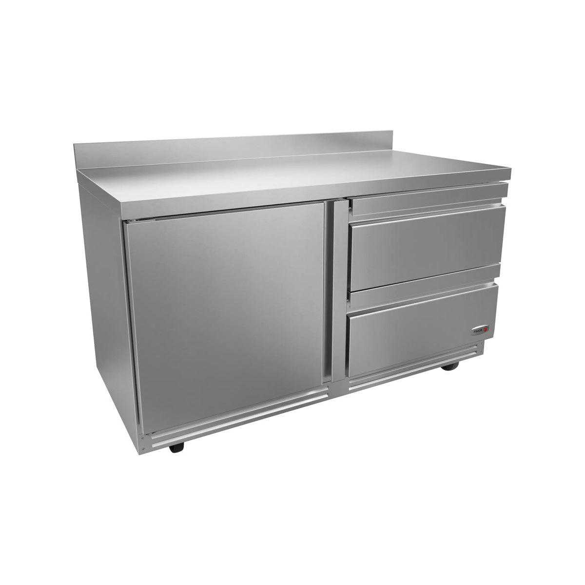 Fagor FWR-60-D2-N 60" Worktop Refrigerator w/ 1 Door & 2 Drawers, Front Breathing, 20.6 cu. ft.