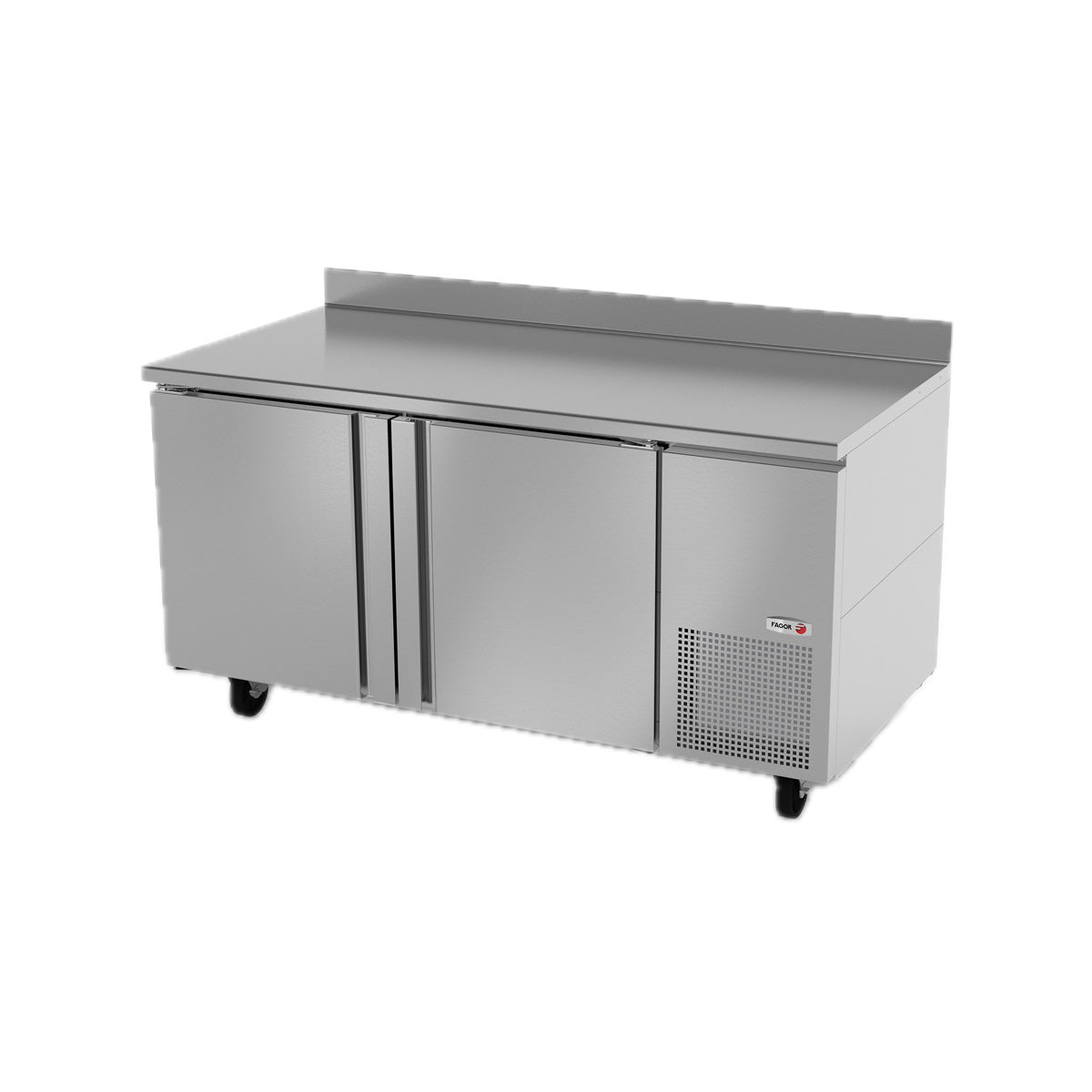 Fagor SWR-67 67" 2-Section Worktop Refrigerator w/ 2 Doors, Front Breathing, 18.6 cu. ft.