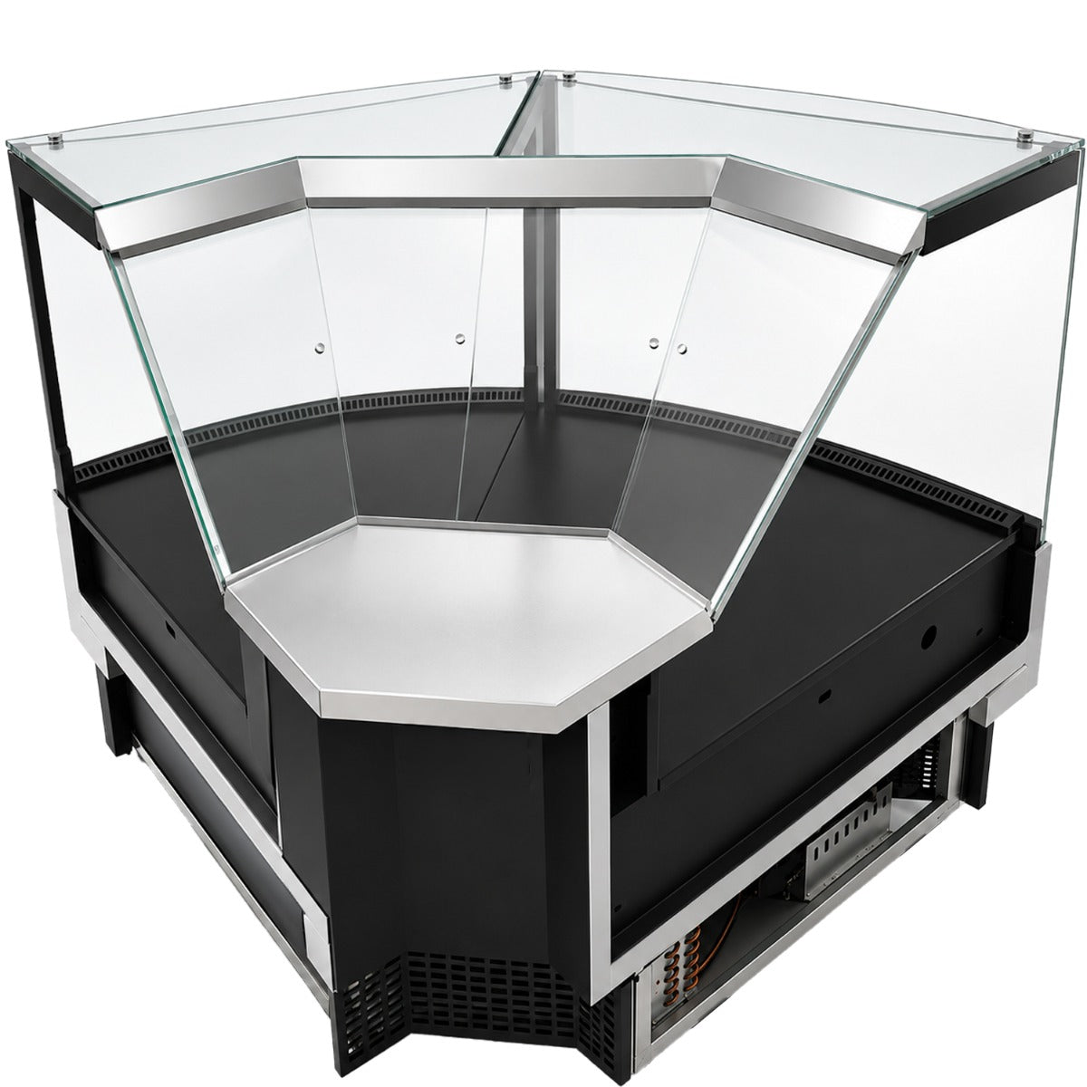Coldline LDCD-C Corner Deep Depth Refrigerated Meat Deli Case