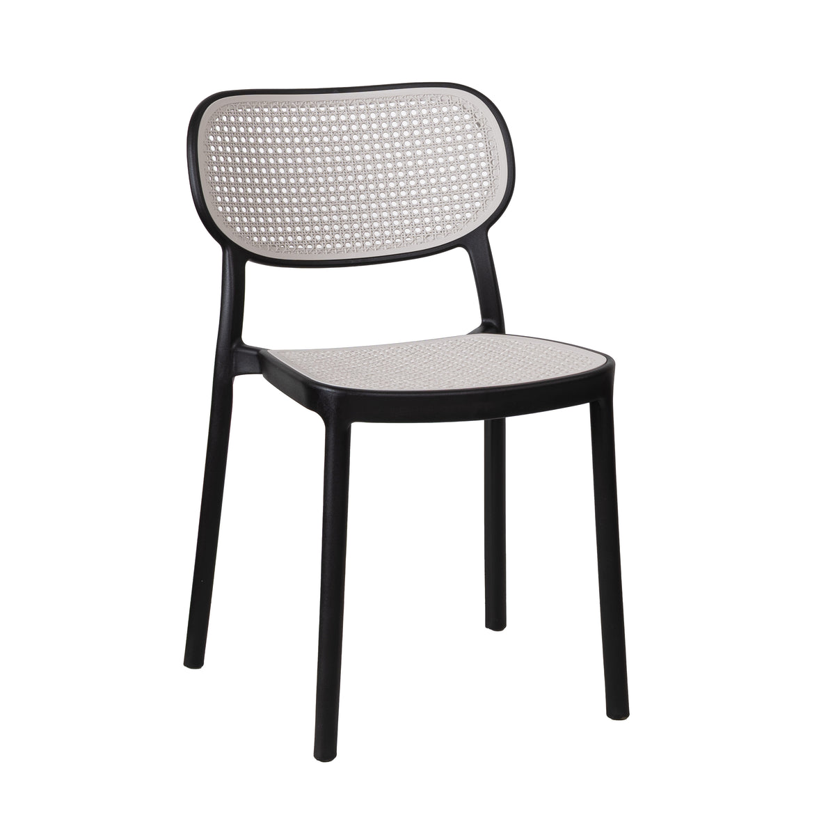 G & A 214 Kiama Side Chair - Stackable Outdoor Seating, Resin Frame, Mesh Seat & Back, Indoor/Outdoor Use