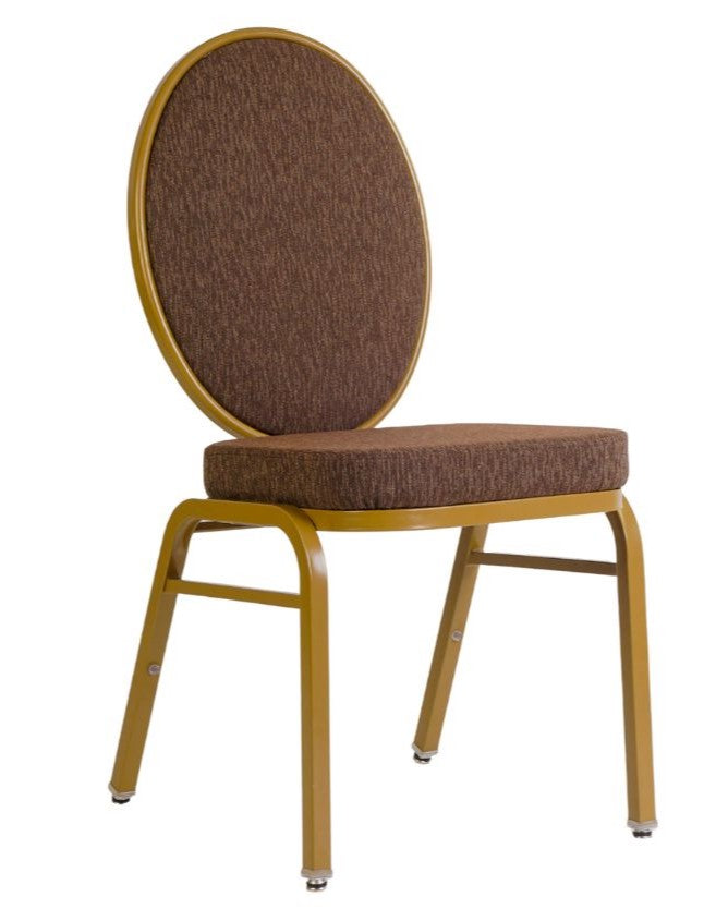 G & A 2406-AL GR7 Orion Banquet Chair, Stacks 10 High, Flexible Back, Upholstered Seat, 12 Gauge Aluminum