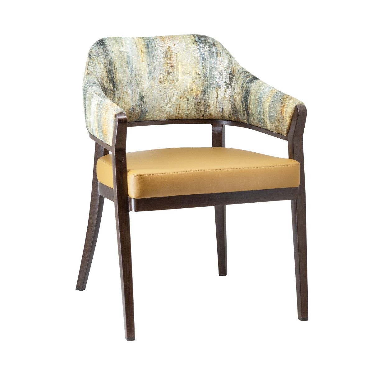 G & A 2812 Whitman Banquet Arm Chair, Upholstered Back & Seat, 12 Gauge Aluminum, Welded Joint Assembly