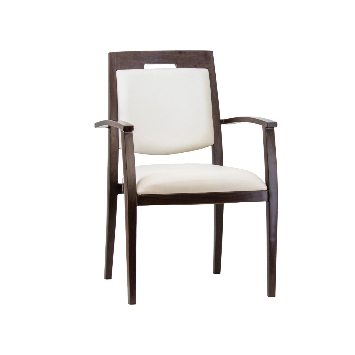 G & A 2851 Kinsley Banquet Arm Chair, Stacks 5 High, Upholstered Back & Seat, 12 Gauge Aluminum