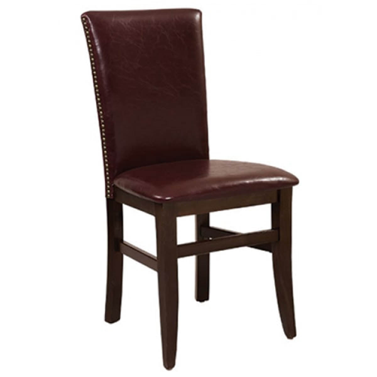 G & A 3806 Indoor Lotus Side Chair with Upholstered Back and Padded Seat, Beechwood Frame 