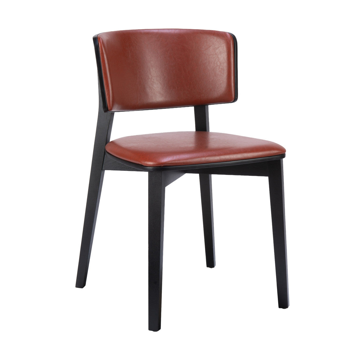 G & A 4618-FP Indoor Side Chair - Upholstered Padded Front & Back, Padded Seat, Mortise-and-Tenon European Beechwood Frame with Metal Brackets, Non-Marring Plastic Floor Glides, Indoor Restaurant Seating