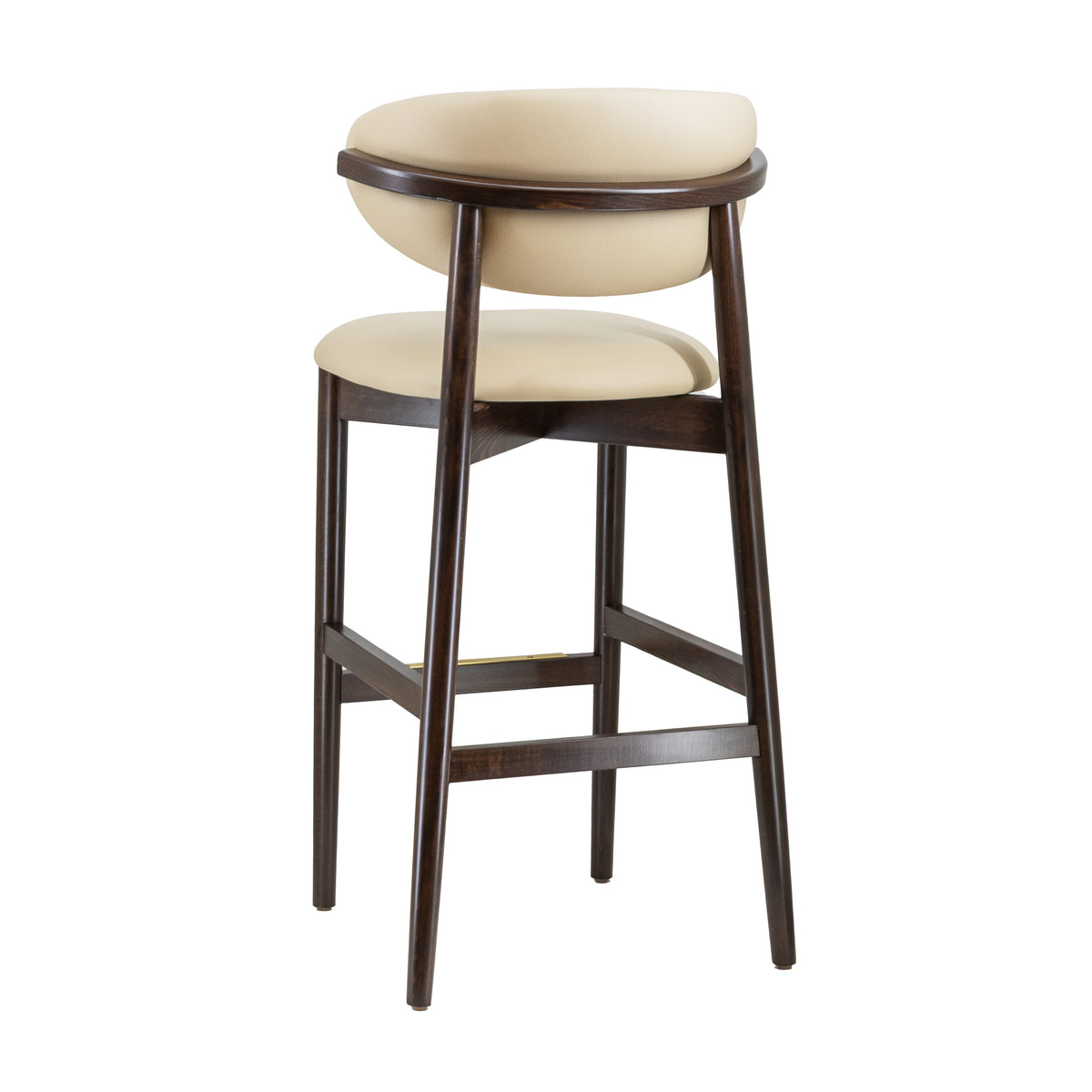 G & A 9689 Nora Upholstered Bar Stool with European Beechwood Frame and Non-Marring Plastic Floor Glides
