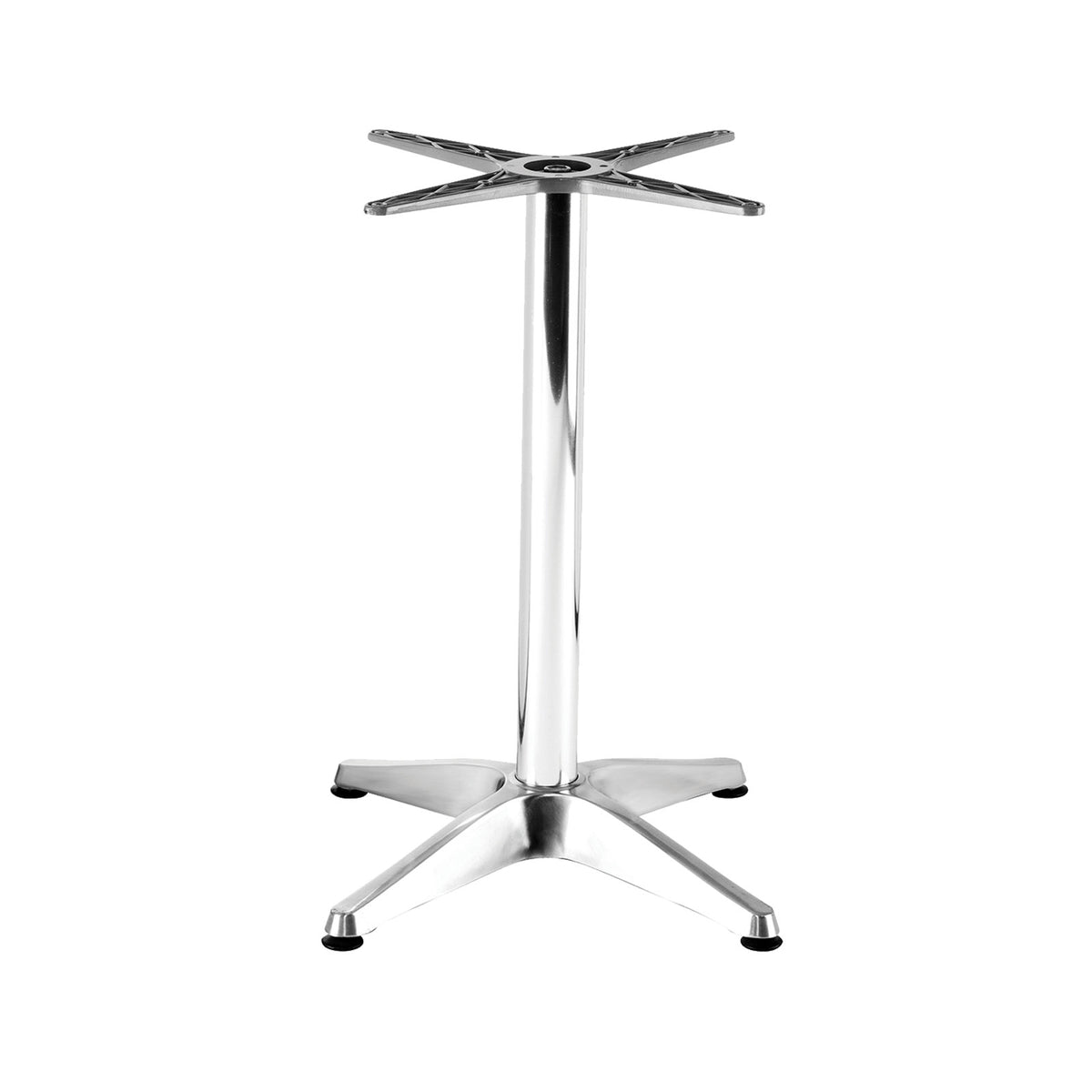 G & A AB2626 Aluminum AB Series Table Base, 26x26, Dining Height, Polished Finish